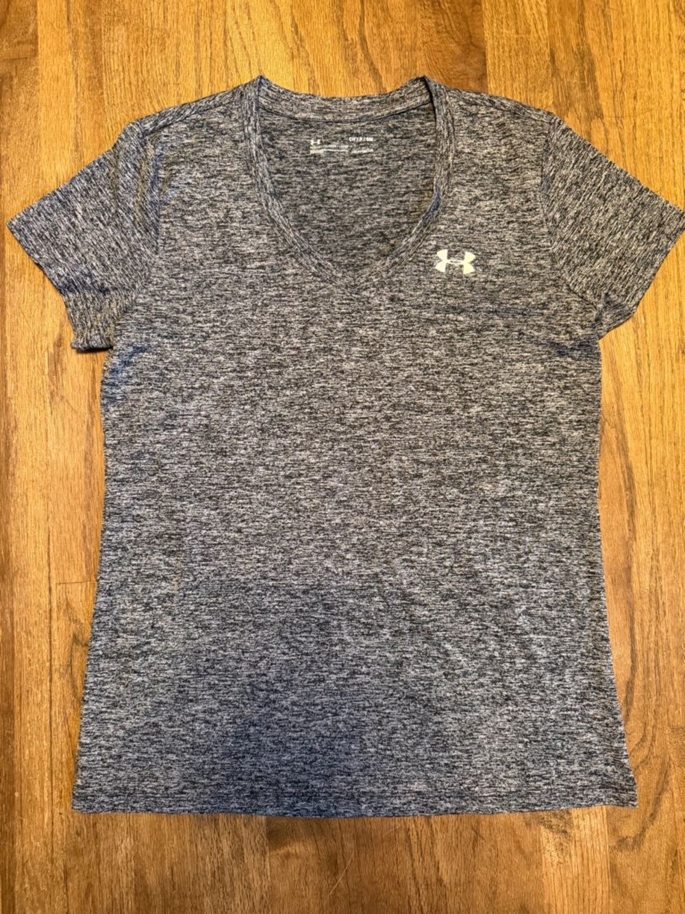 Under Armour Women's Gray Heather V-Neck Performance Tee